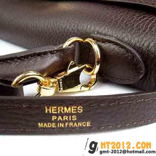 エルメススーパーコピー HERMES ケリー ハンドバッグ ゴールド金具ダークコーヒーHR3510